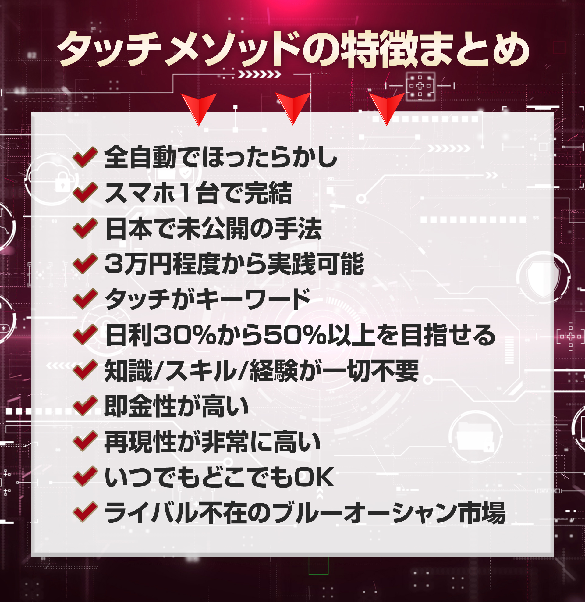 特徴まとめ